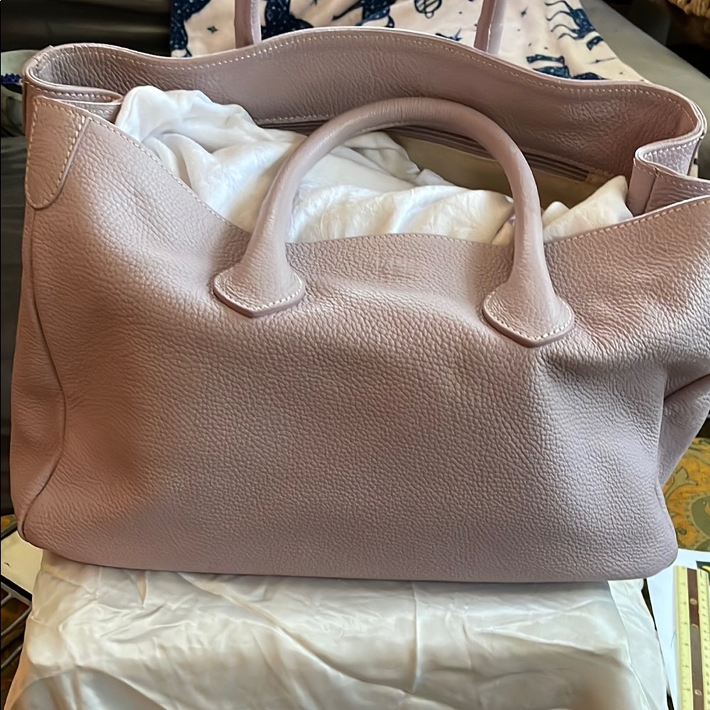 Elisabetta Blush Pebbled Leather